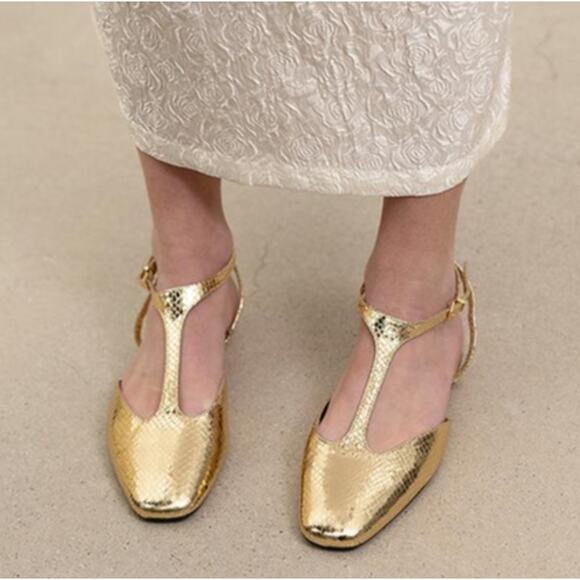 RARE!!! ZARA Front Strap Flats NWT - Picture 4 of 16